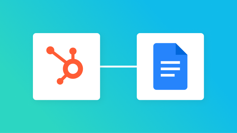 HubspotとGoogleドキュメントの連携イメージ
