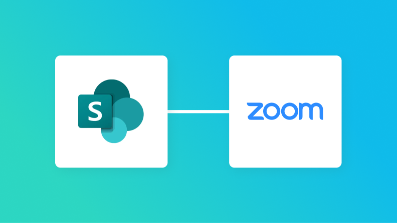 【ノーコードで実現】Microsoft SharePointのデータをZoomに自動的に連携する方法