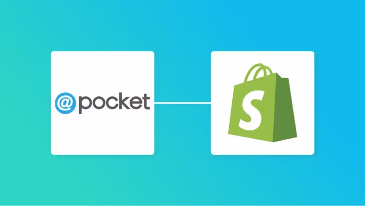 @pocketとShopifyの連携イメージ