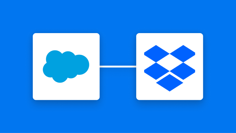 SalesforceとDropboxの連携イメージ