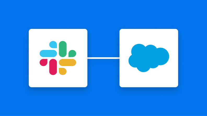 SlackとSalesforceの連携イメージ