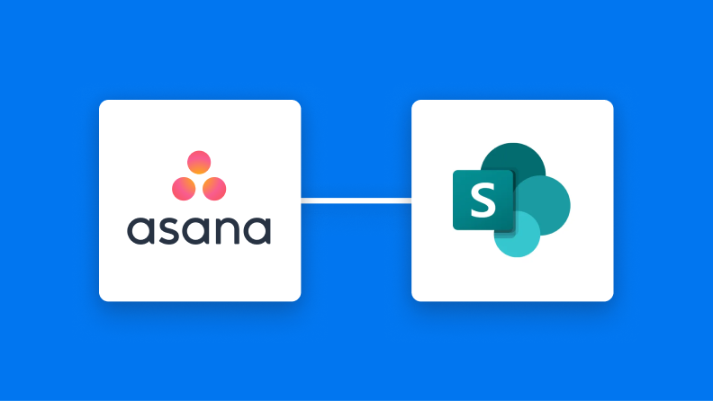 AsanaとMicrosoft SharePointの連携イメージ