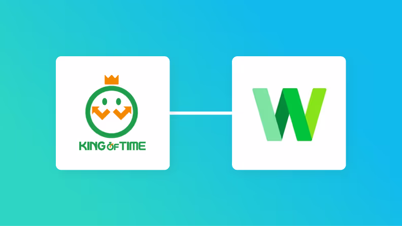 KING OF TIMEとLINE WORKS連携イメージ