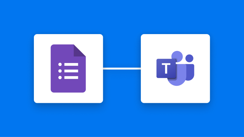 GoogleフォームとMicrosoft Teamsの連携イメージ