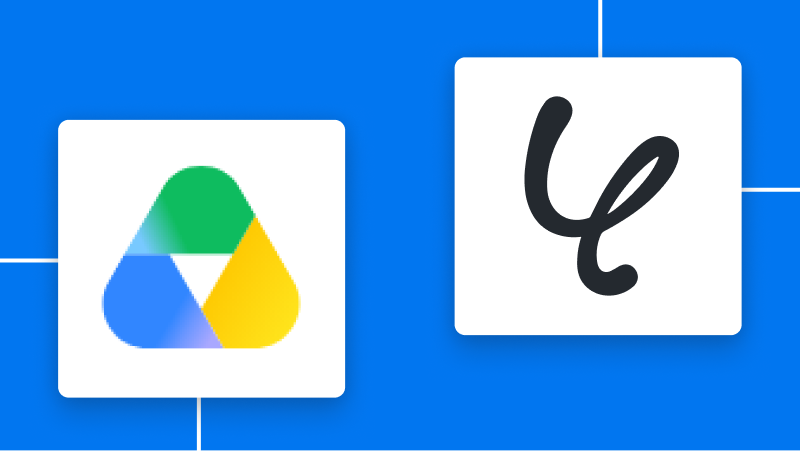 Google DriveとYoomの連携イメージ