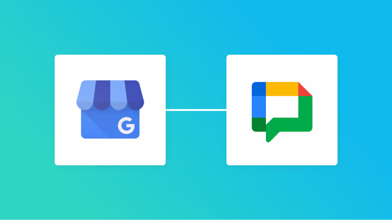 Google ビジネス プロフィールとGoogle Chatの連携イメージ