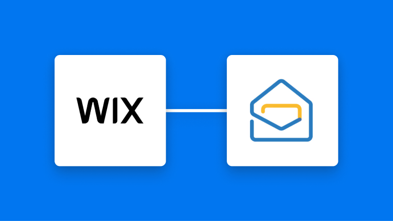 WixとZoho Mailの連携イメージ