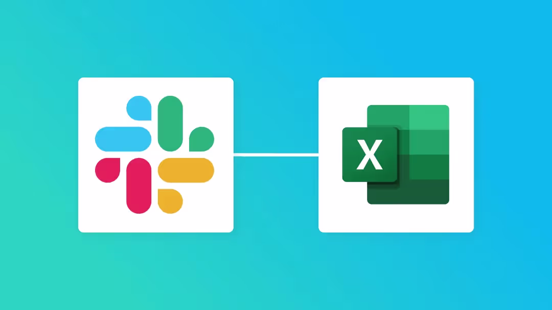 SlackとMicrosoft Excelの連携イメージ