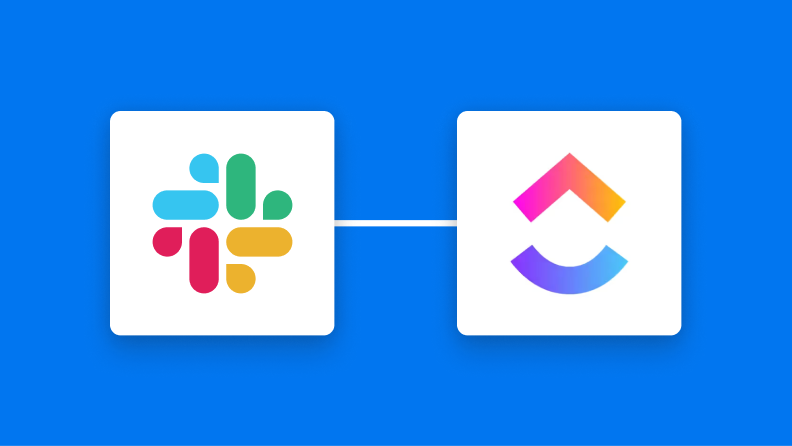 SlackとClickUpの連携イメージ