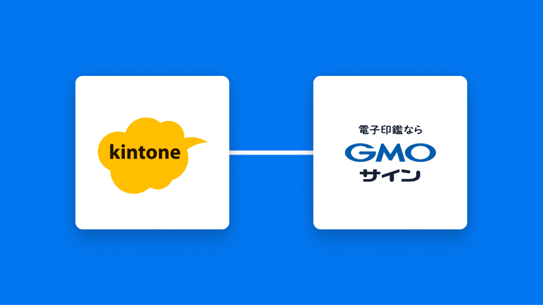 kintoneとGMOサインの連携イメージ