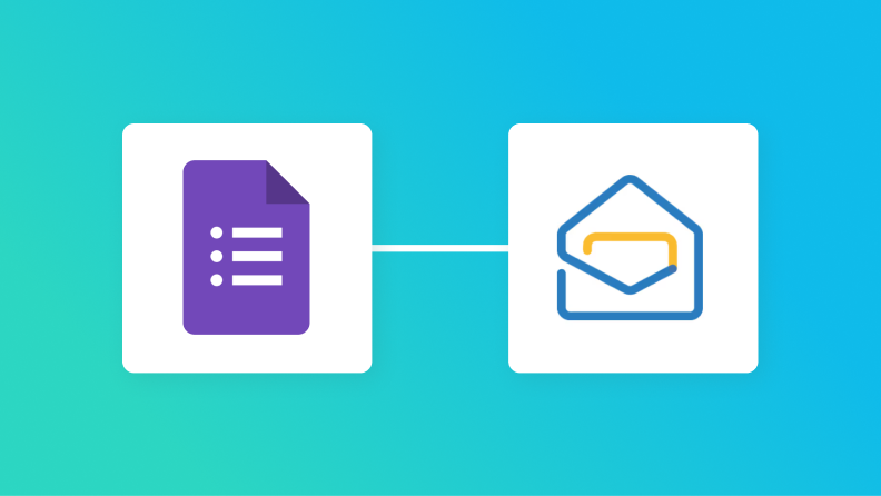 GoogleフォームとZoho Mailの連携イメージ