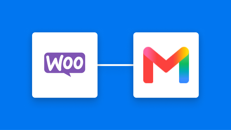 WooCommerceとGmailの連携イメージ