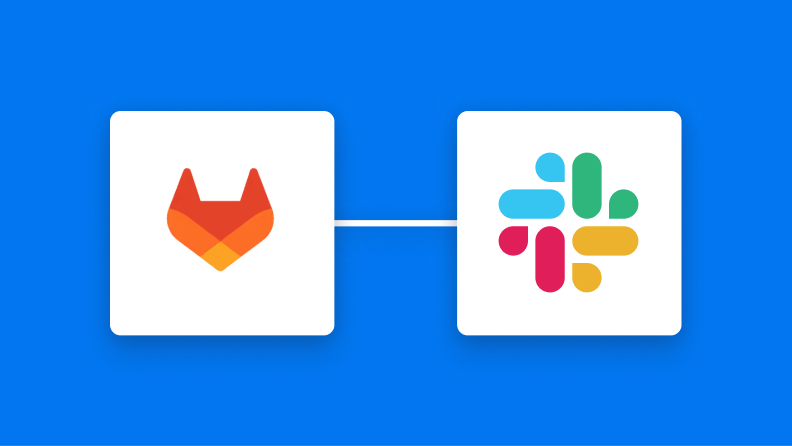GitLabとSlackの連携イメージ