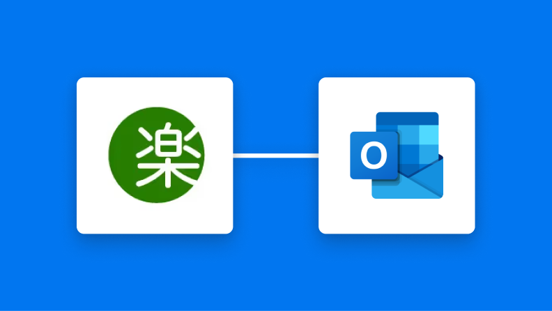 楽楽明細とOutlookの連携イメージ