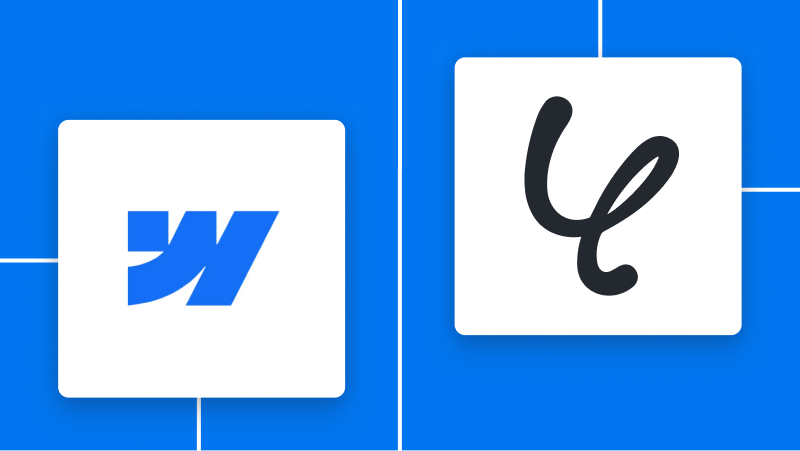 WebflowとYoomの連携イメージ