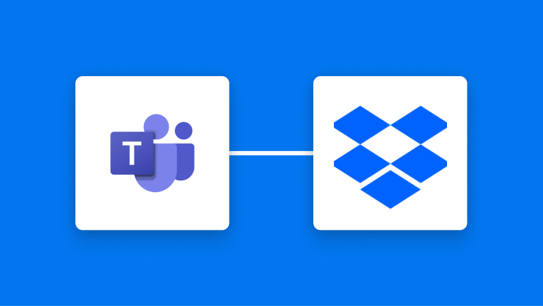Microsoft TeamsとDropboxの連携イメージ
