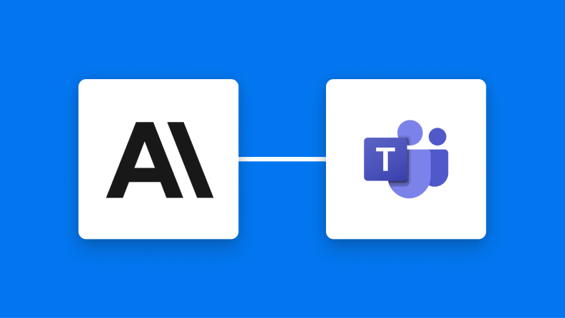 Anthropic（Claude）とMicrosoft Teamsの連携イメージ