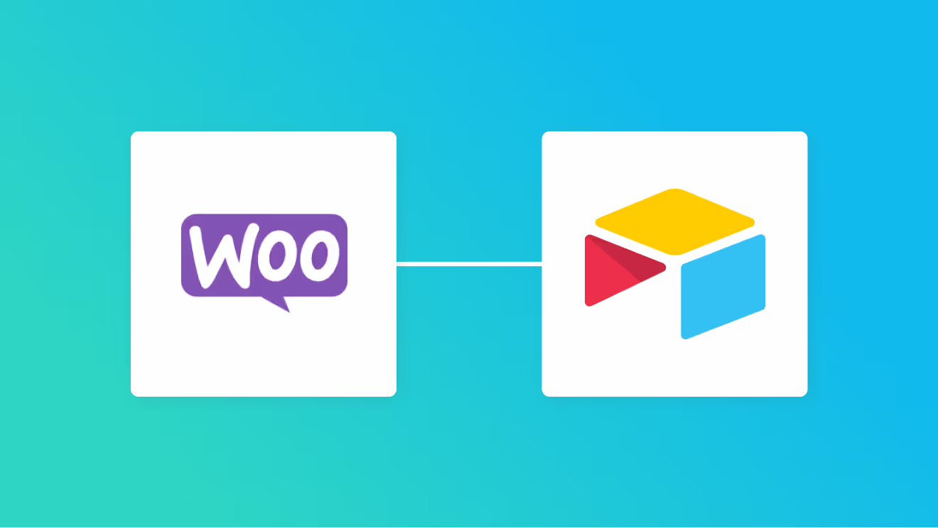 WooCommerceとAirtableの連携イメージ