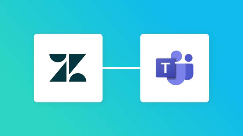 ZendeskとMicrosoft Teamsの連携イメージ