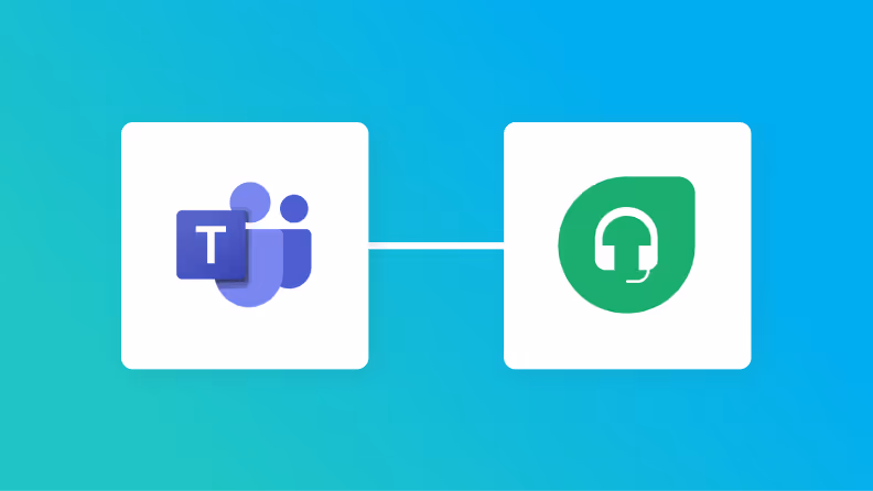 Microsoft TeamsとFreshdeskの連携イメージ