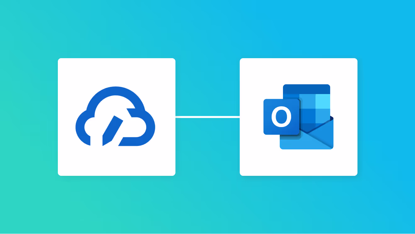 クラウドサインとOutlookの連携イメージ