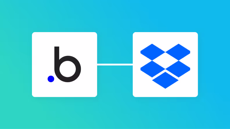 BubbleとDropboxの連携イメージ