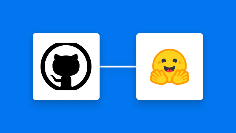 GitHubとHugging Faceの連携イメージ