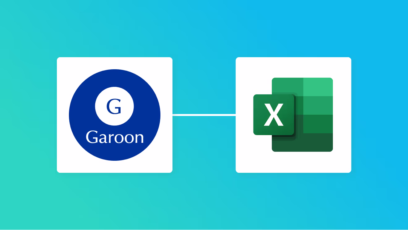 GaroonとMicrosoft Excelの連携イメージ