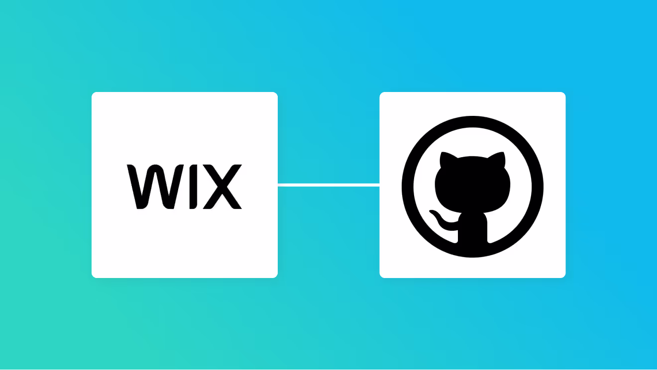 WixとGitHubの連携イメージ