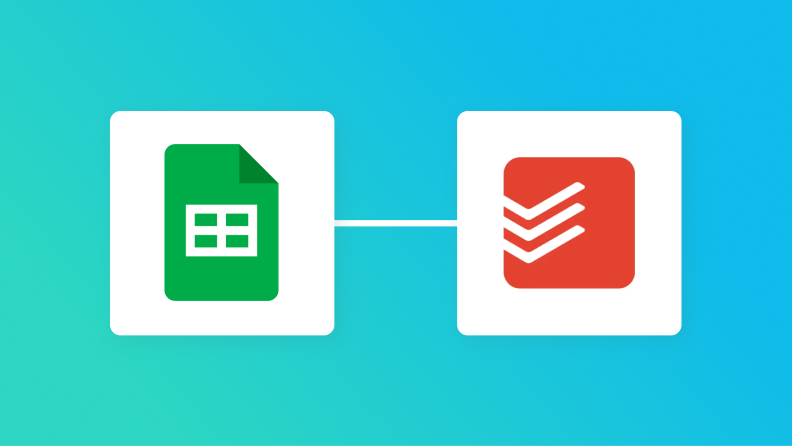 Google スプレッドシートとTodoistの連携イメージ