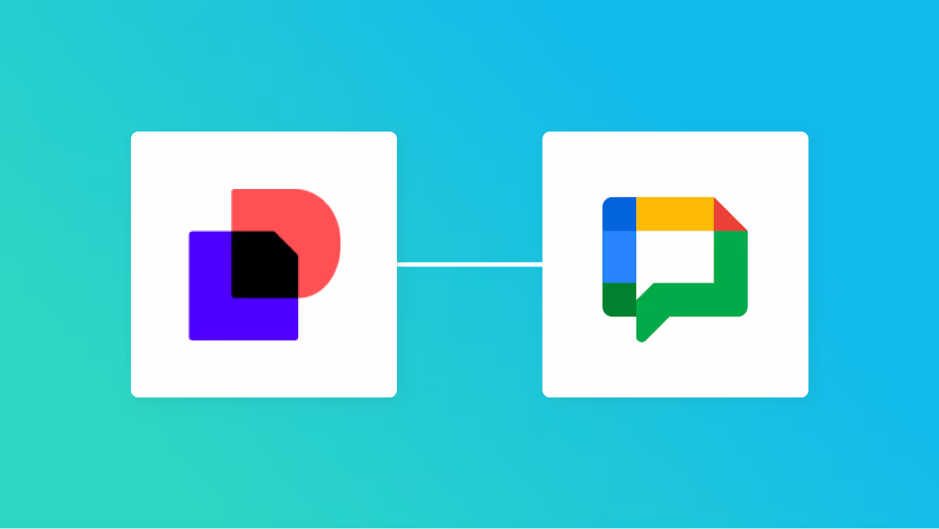 DocuSignとGoogle Chatの連携イメージ