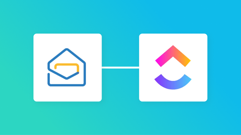 Zoho MailとClickUpの連携イメージ