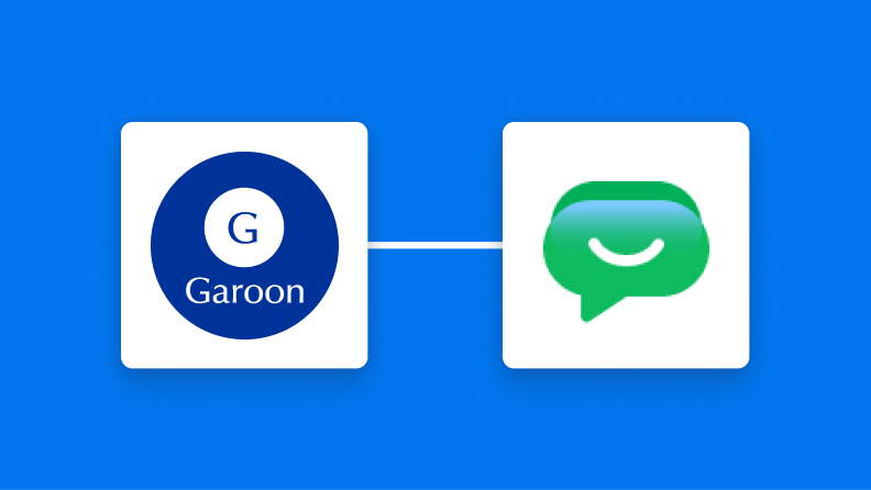 GaroonとGoogle Chatの連携イメージ