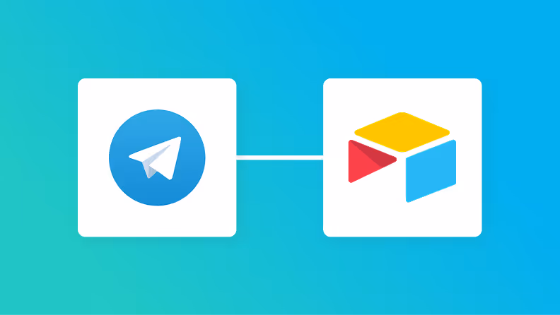 TelegramとAirtableの連携イメージ