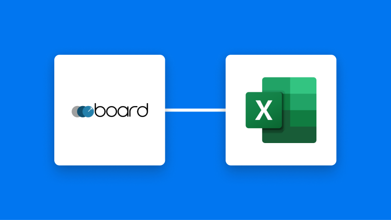 boardとMicrosoft Excelの連携イメージ