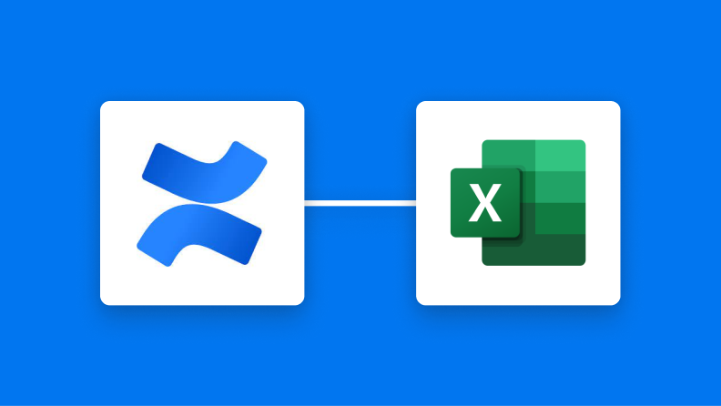ConfluenceとMicrosoft Excelの連携イメージ