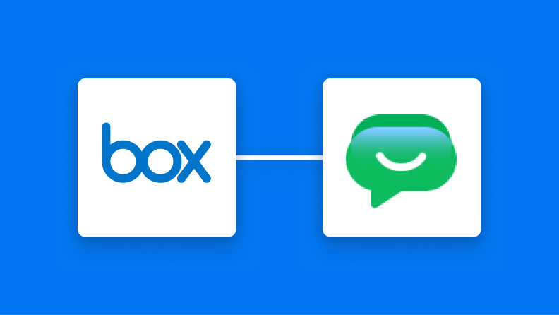 BoxとGoogle Chatの連携イメージ