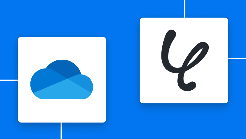 OneDriveとYoomの連携イメージ