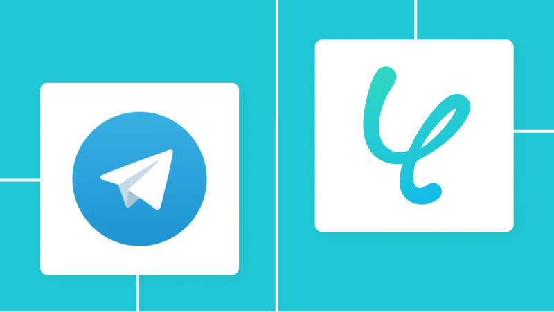 TelegramとYoomの連携イメージ