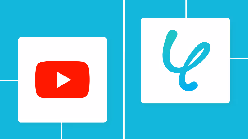 YoomとYouTubeの連携イメージ