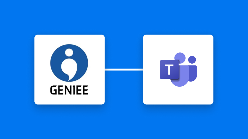 GENIEE SFA/CRMとMicrosoft Teamsの連携イメージ