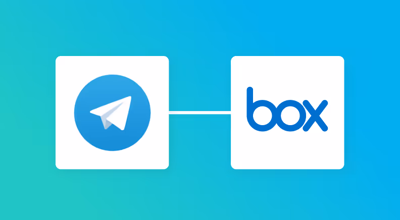 TelegramとBoxの連携イメージ