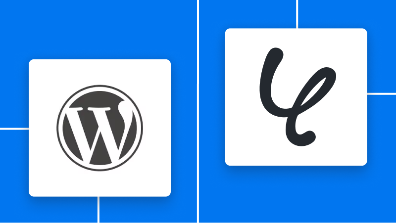 WordPress.orgとYoomの連携イメージ