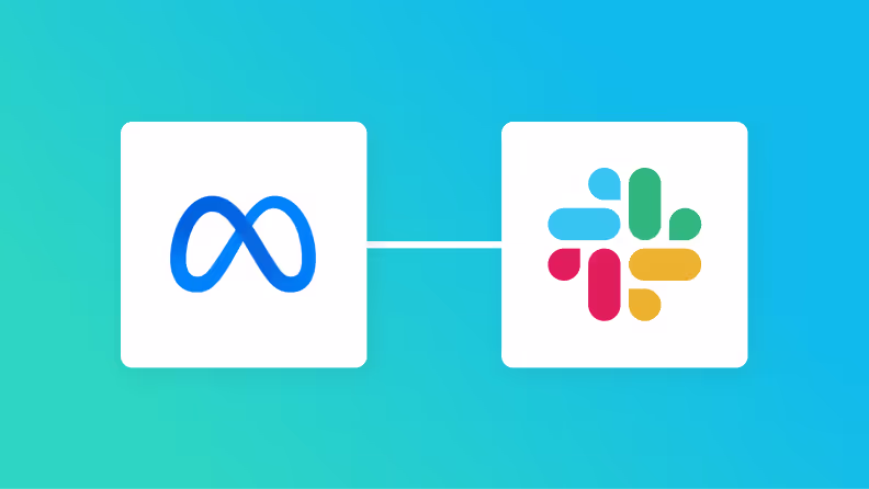 Meta広告（Facebook）とSlackの連携イメージ