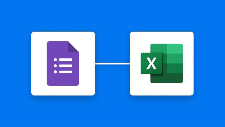 GoogleフォームとMicrosoft Excelの連携イメージ