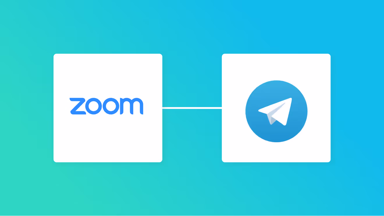 ZoomとTelegramの連携イメージ