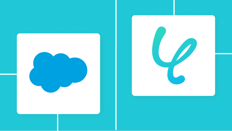 SalesforceとYoomの連携イメージ