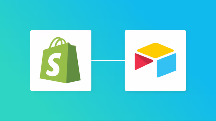 ShopifyとAirtableの連携イメージ