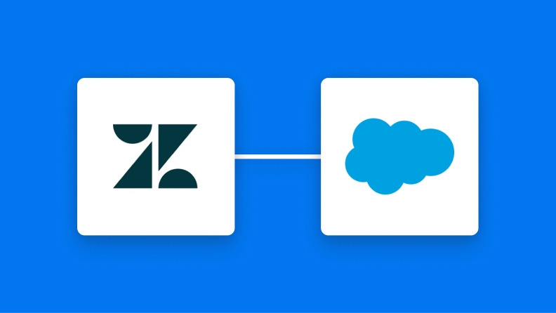 ZendeskとSalesforceの連携イメージ