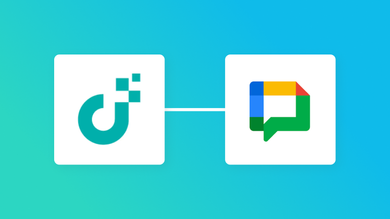 JUST.DBとGoogle Chatの連携イメージ